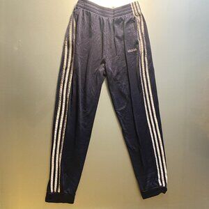 Adidas Navy Blue and Silver Joggers Track Pants Size XL Adjustable Waist